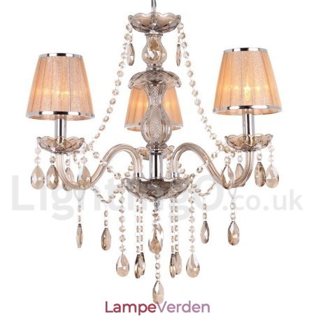 3 lys K9 Crystal Candle Style lysekrone 3 lys K9 Crystal Candle Style lysekrone