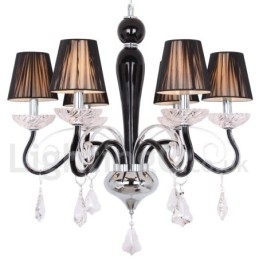 6 lys hvid moderne K9 Crystal Candle Style lysekrone