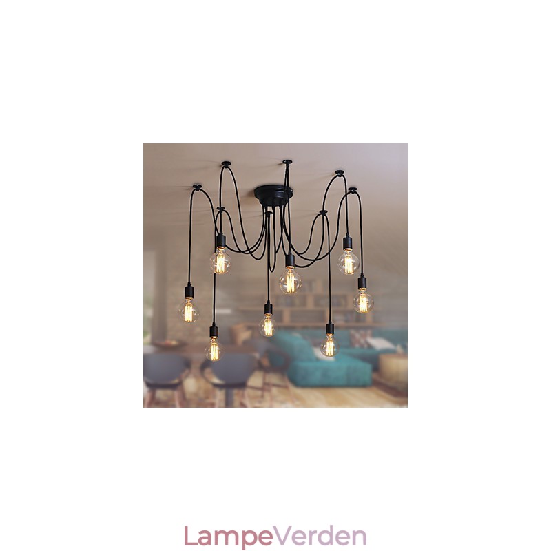 8 lys Lysekrone Pendel Light Traditionel Klassisk Retro Metal