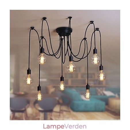 8 lys Lysekrone Pendel Light Traditionel Klassisk Retro Metal 8 lys Lysekrone Pendel Light Traditionel Klassisk Retro Metal