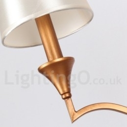 6 lys lysekrone i middelhavsstil