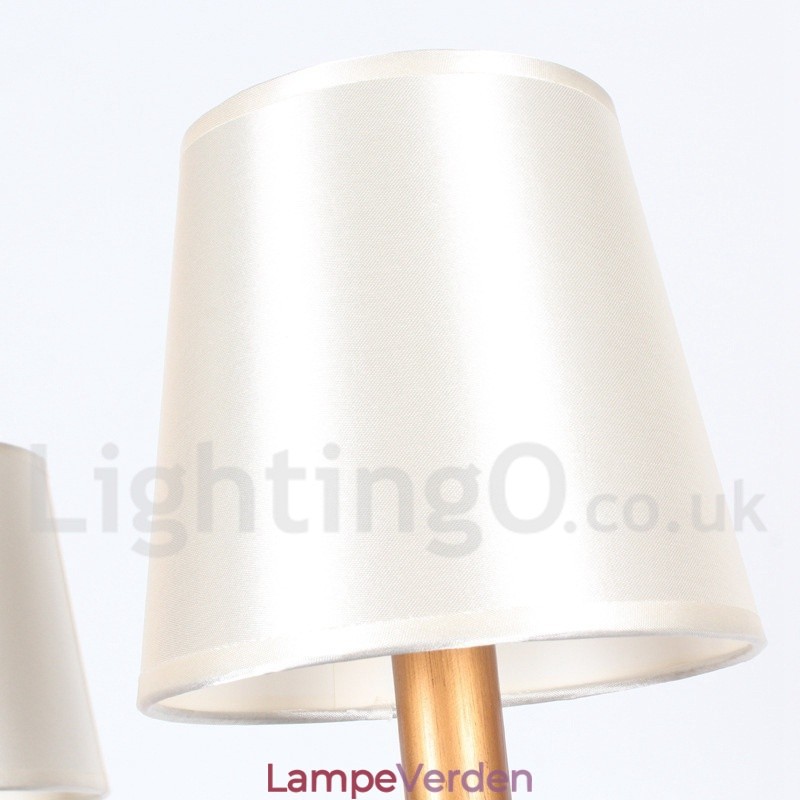 6 lys lysekrone i middelhavsstil