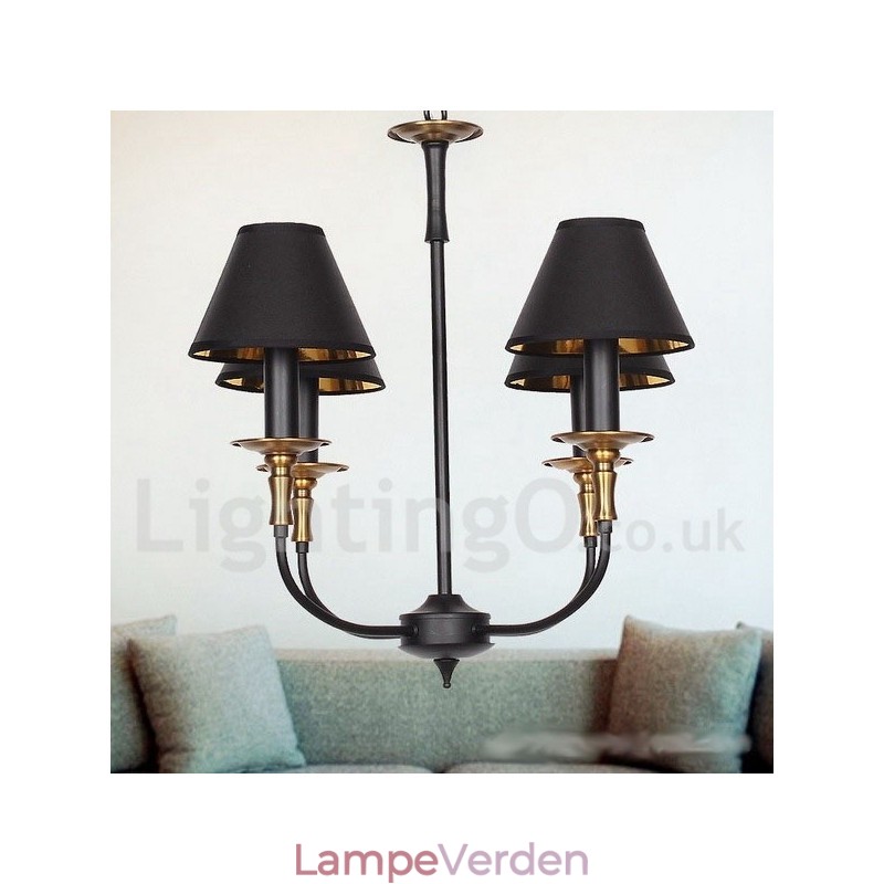 4 lys retro moderne lysekrone