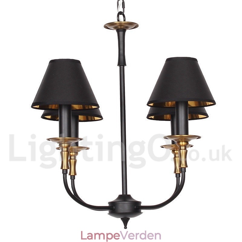4 lys retro moderne lysekrone