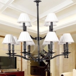 12 Light Retro 2 Tier Stor lysekrone Candle Style Lysekrone