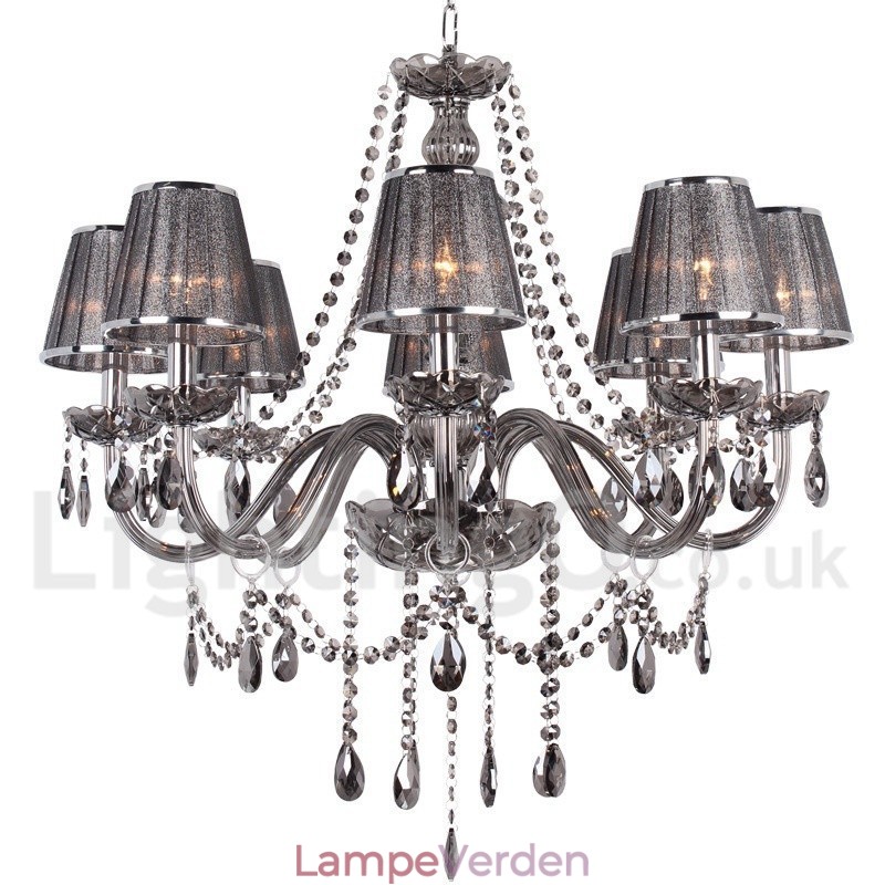 8 lys K9 Crystal Candle Style lysekrone