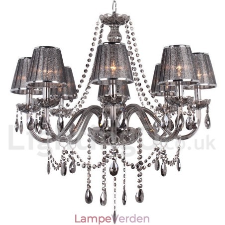 8 lys K9 Crystal Candle Style lysekrone 8 lys K9 Crystal Candle Style lysekrone