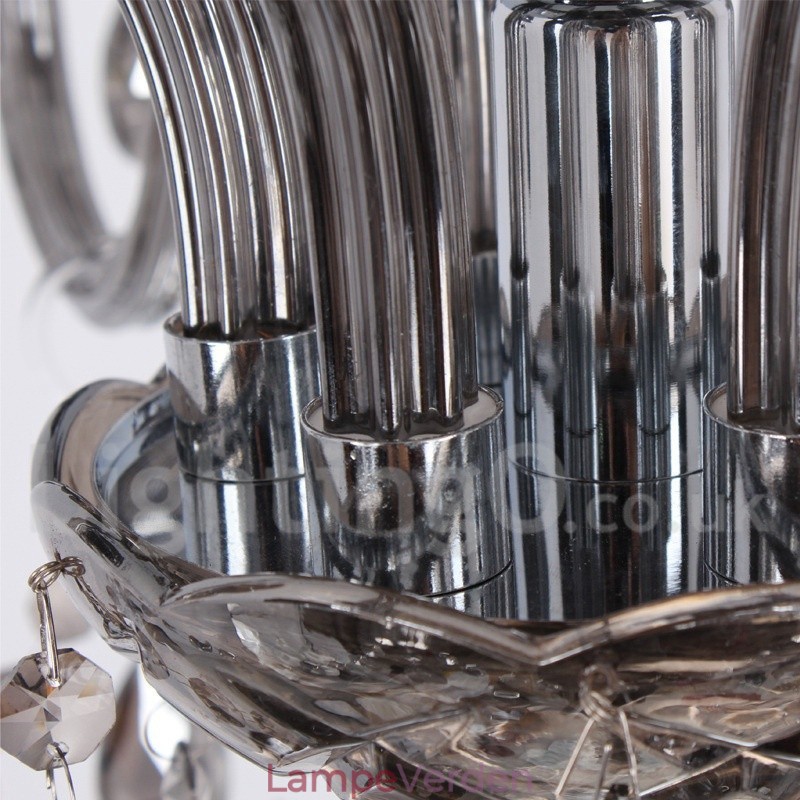 8 lys K9 Crystal Candle Style lysekrone