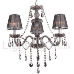 3 lys K9 Crystal Candle Style lysekrone