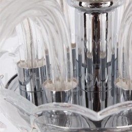 6 lys moderne K9 Crystal Candle Style lysekrone