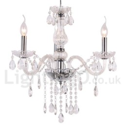 3 lys moderne K9 Crystal Candle Style lysekrone
