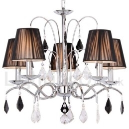 5 lys moderne K9 Crystal Candle Style lysekrone