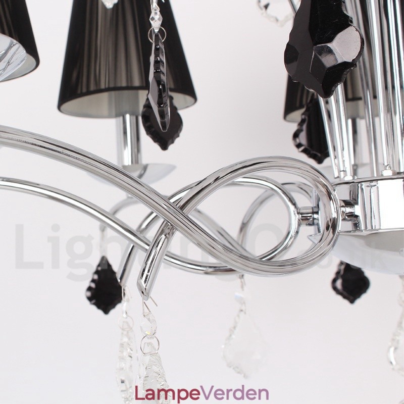 5 lys moderne K9 Crystal Candle Style lysekrone