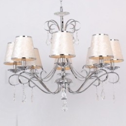 8 lys moderne K9 Crystal Candle Style lysekrone