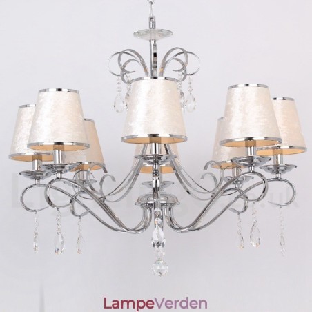 8 lys moderne K9 Crystal Candle Style lysekrone