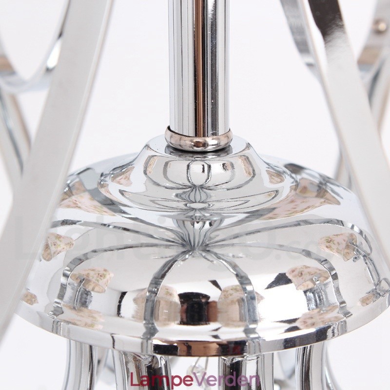 8 lys moderne K9 Crystal Candle Style lysekrone