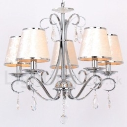 5 lys moderne K9 Crystal Candle Style lysekrone