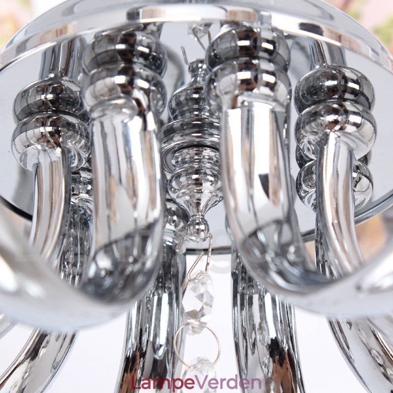 5 lys moderne K9 Crystal Candle Style lysekrone