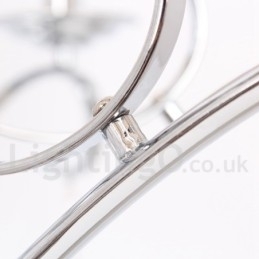 5 lys moderne K9 Crystal Candle Style lysekrone