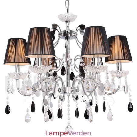 6 lys moderne K9 Crystal Candle Style lysekrone 6 lys moderne K9 Crystal Candle Style lysekrone