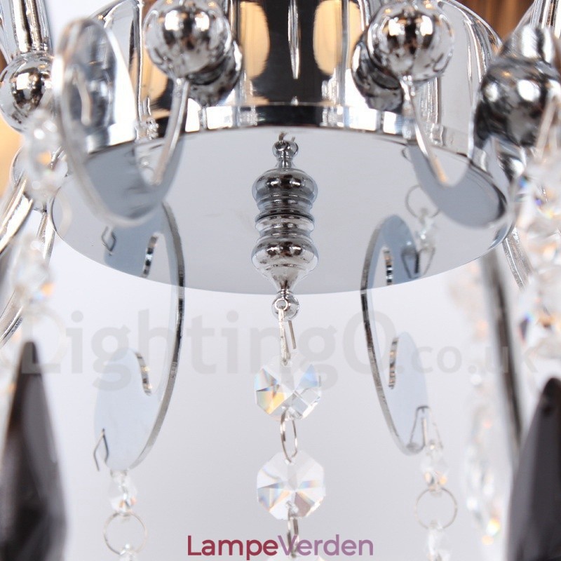 6 lys moderne K9 Crystal Candle Style lysekrone