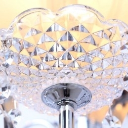 6 lys moderne K9 Crystal Candle Style lysekrone