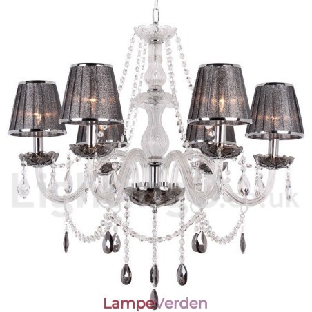 6 lys K9 Crystal Candle Style lysekrone