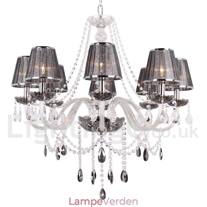 8 lys K9 Crystal Candle Style lysekrone