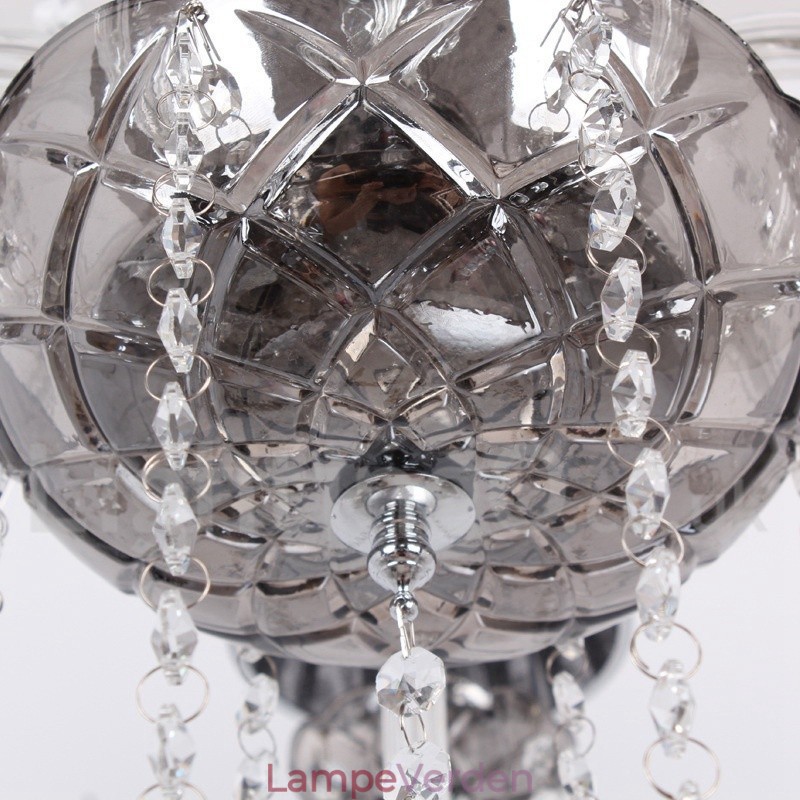 8 lys K9 Crystal Candle Style lysekrone