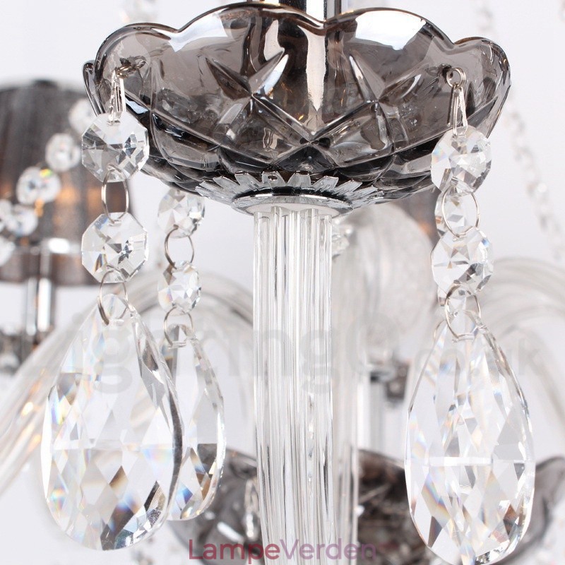 8 lys K9 Crystal Candle Style lysekrone
