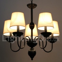 5 lys rustik retro moderne lysekrone