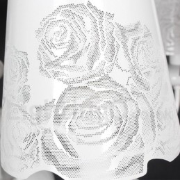 8 lys moderne moderne hul hvid stearinlys lysekrone