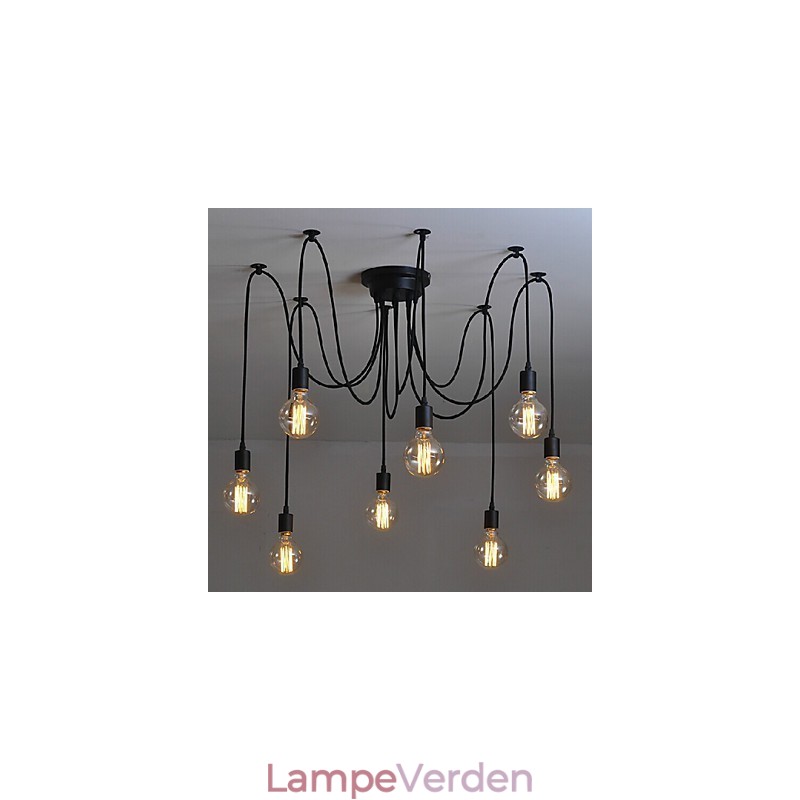 8 lys Lysekrone Pendel Light Traditionel Klassisk Retro Metal