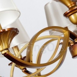 8 lys retro middelhavsstil rustik lysekrone