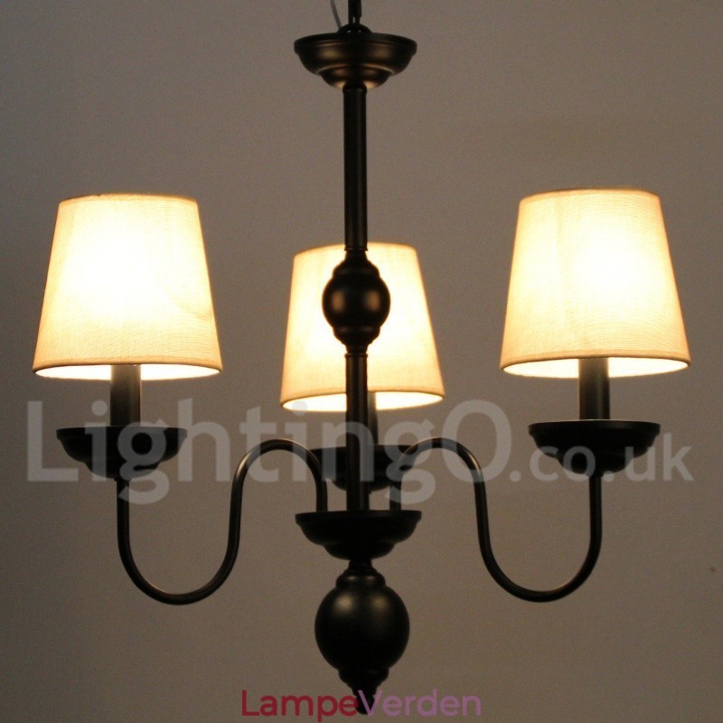3 lys rustik retro moderne lysekrone