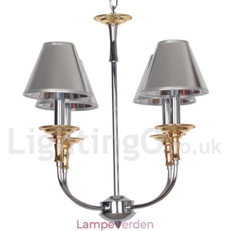 4 lys moderne moderne lysekrone i krom 4 lys moderne moderne lysekrone i krom