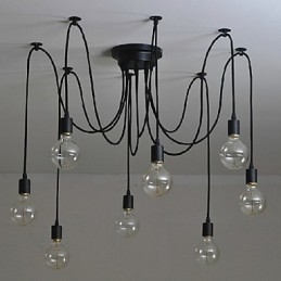 8 lys Lysekrone Pendel Light Traditionel Klassisk Retro Metal