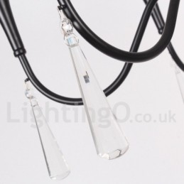 5 lys lysekrone i middelhavsstil