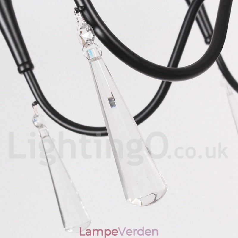 5 lys lysekrone i middelhavsstil