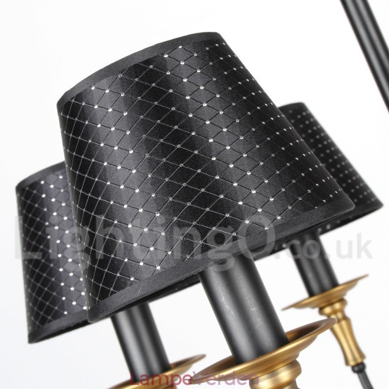 3 lys retro rustik lysekrone