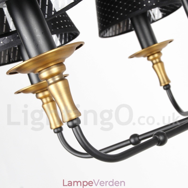 3 lys retro rustik lysekrone