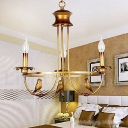 3 lys Retro Candle Style lysekrone
