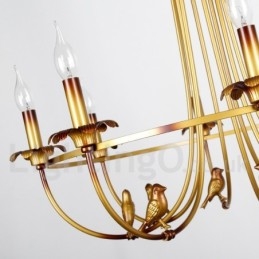 3 lys Retro Candle Style lysekrone