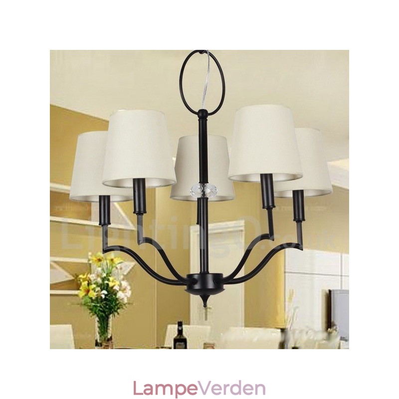 5 lys moderne moderne lysekrone