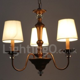 3 lys Retro Candle Style lysekrone