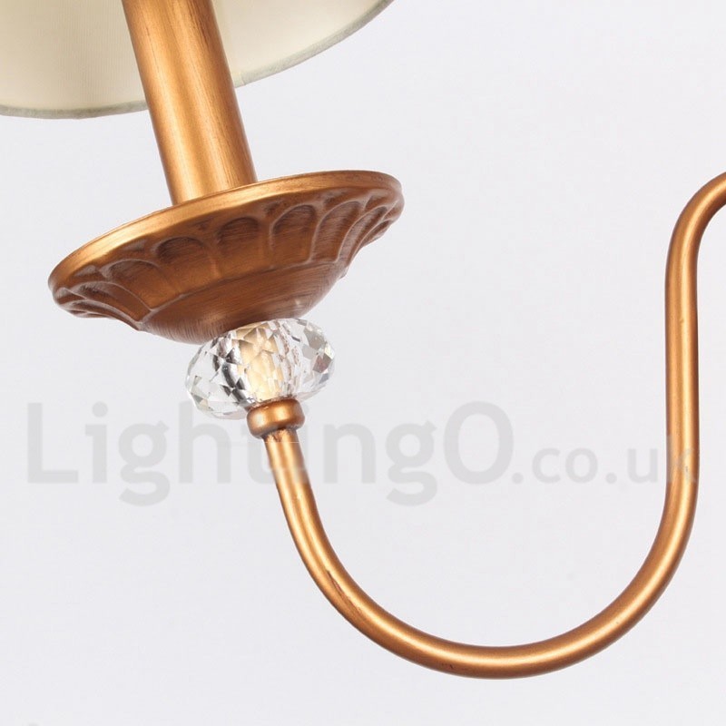 3 lys Retro Candle Style lysekrone