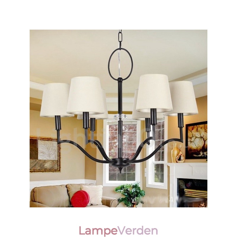 6 lys moderne moderne lysekrone