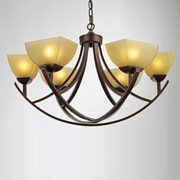 Lysekrone 6 lys Traditionel klassisk vintage metal