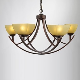 Lysekrone 6 lys Traditionel klassisk vintage metal
