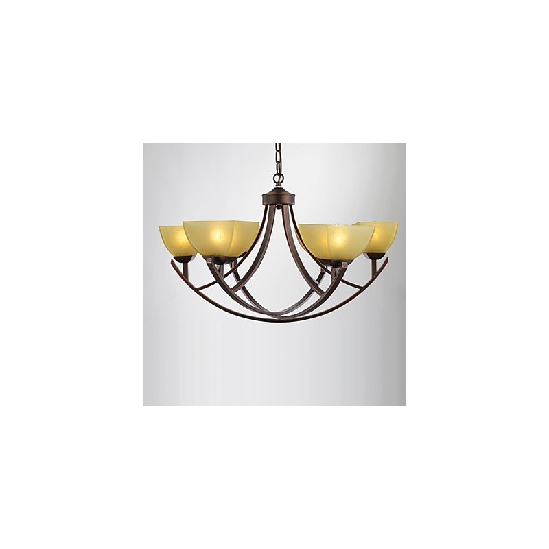 Lysekrone 6 lys Traditionel klassisk vintage metal